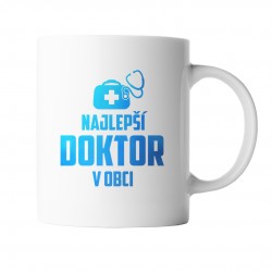 Najlepší doktor v obci - keramický hrnček s potlačou
