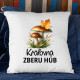 Kráľovná zberu húb - vankúš s potlačou