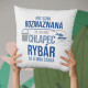 Nie som rozmaznaná - rybár - vankúš s potlačou