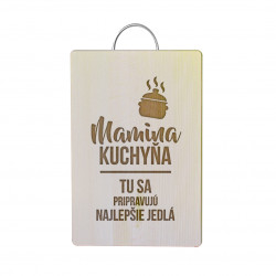 Mamina kuchyňa - tu sa pripravujú najlepšie jedlá - doska na krájanie