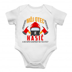 Môj otec je hasič - body s potlačou