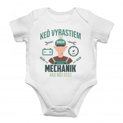Keď vyrastiem, tak budem mechanik ako môj otec - body s potlačou