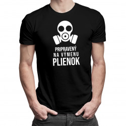 Pripravený na výmenu plienok - pánske tričko s potlačou