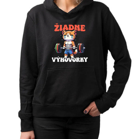Žiadne výhovorky - dámska mikina s potlačou