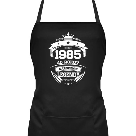 1985 Narodenie legendy 40 rokov - zástera s potlačou