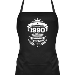 1990 Narodenie legendy 35 rokov - zástera s potlačou