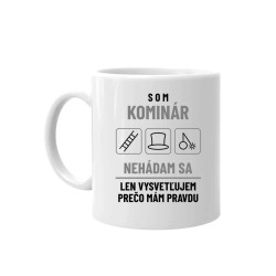Som kominár - nehádam sa - keramický hrnček s potlačou