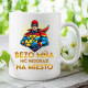 Bezo mňa, nič nedorazí na miesto - keramický hrnček s potlačou