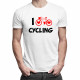 I love cycling - Pánske tričko s potlačou