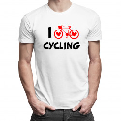 I love cycling - Pánske tričko s potlačou