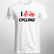 I love cycling - Pánske tričko s potlačou