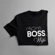 Mom Boss Wife - dámske tričko s potlačou