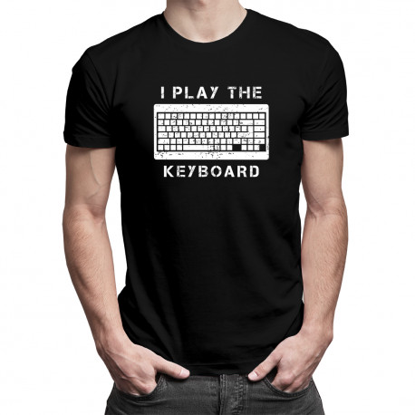 I play the keyboard - Pánske tričko s potlačou