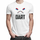 Born to play dart - Pánske tričko s potlačou