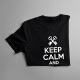 Keep calm and escape the room - Pánske tričko s potlačou