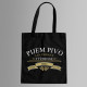 Pijem pivo len trikrát týždenne - taška s potlačou