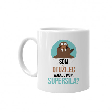 Som otužilec a aká je tvoja supersila? - keramický hrnček s potlačou