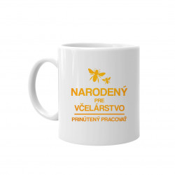 Narodený pre včelárstvo - keramický hrnček s potlačou