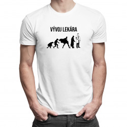 Vývoj lekára - pánske tričko s potlačou