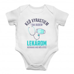 Keď vyrastiem, tak budem lekárom - body s potlačou