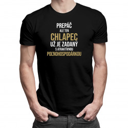Zadaný s atraktívnou poľnohospodárkou - pánske tričko s potlačou