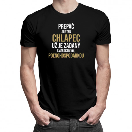 Zadaný s atraktívnou poľnohospodárkou - pánske tričko s potlačou