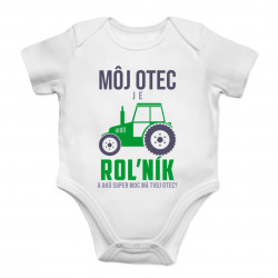Môj otec je roľník a akú super moc má tvoj? - body s potlačou