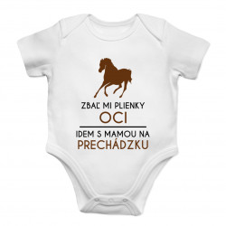 Zbaľ mi plienky, oci, idem s mamou na prechádzku- body s potlačou