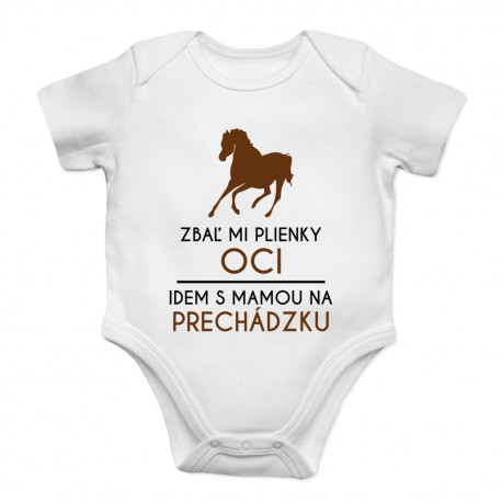 Zbaľ mi plienky, oci, idem s mamou na prechádzku- body s potlačou