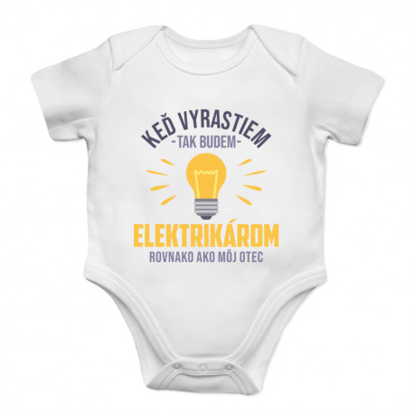 Keď vyrastiem, tak budem elektrikárom - body s potlačou