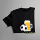 Pivo a futbal - čo viac treba? - pánske tričko s potlačou
