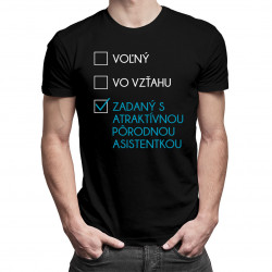 Zadaný s atraktívnou pôrodnou asistentkou - pánske tričko s potlačou