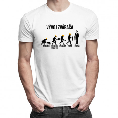 Vývoj zvárača - pánske tričko s potlačou