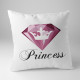 Princess - vankúš s potlačou