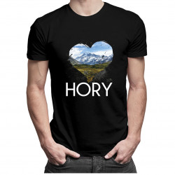 Hory - pánske tričko s potlačou