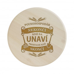 Poľnohospodár nekončí, keď sa unaví, prestane keď skončí - servírovacia otočná doska