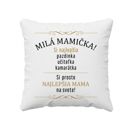 Milá mamička! - vankúš s potlačou