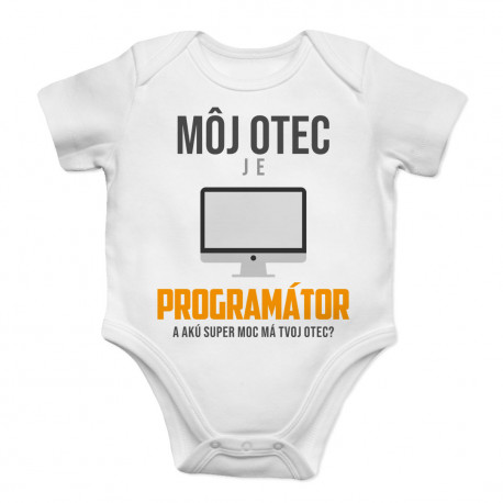 Môj otec je programátor - a akú super moc má Tvoj otec? - body s potlačou