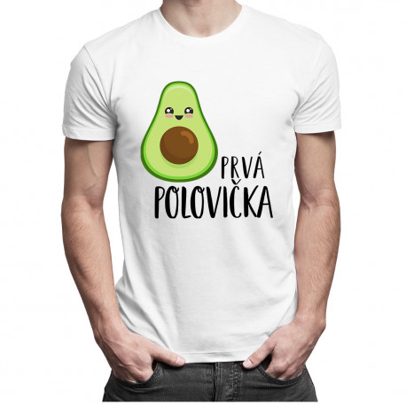 Prvá polovička v1 - Pánske tričko s potlačou