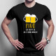 Pivo sa nepije, ale konzumuje - pánske tričko s potlačou