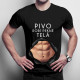 Pivo robí pekné telá v2 - pánske tričko s potlačou