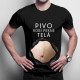 Pivo robí pekné telá v3 - pánske tričko s potlačou