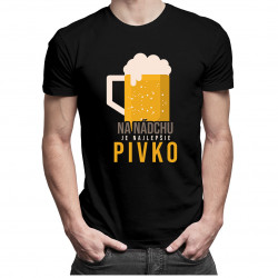 Na nádchu je najlepšie pivko - pánske tričko s potlačou
