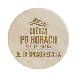 Chôdza po horách nie je hobby, je to spôsob života - servírovacia otočná doska