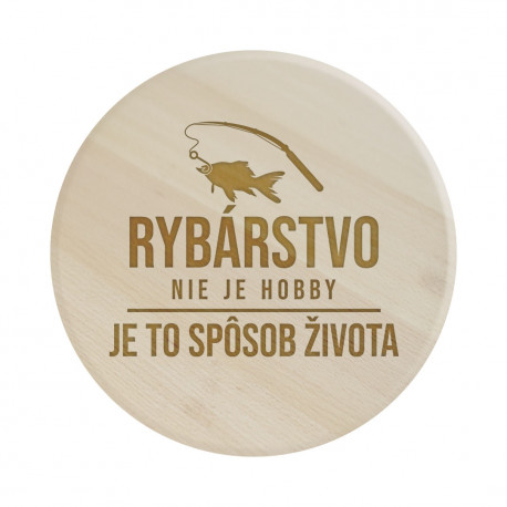 Rybárstvo nie je hobby, je to spôsob života - servírovacia otočná doska