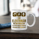 Som elektrikár - riešim problémy - keramický hrnček s potlačou