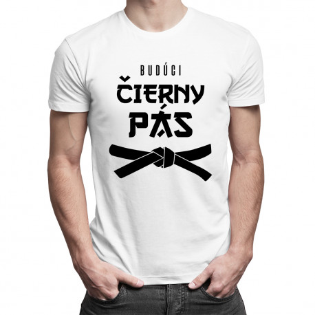 Budúci čierny pás - pánske tričko s potlačou