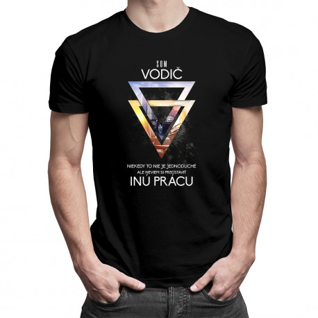 Som vodič - niekedy to nie je jednoduché - pánske tričko s potlačou