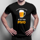 Najlepšia cesta von, je ísť na pivo - pánske tričko s potlačou