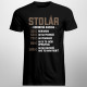 Stolár - hodinová sadzba - pánske tričko s potlačou